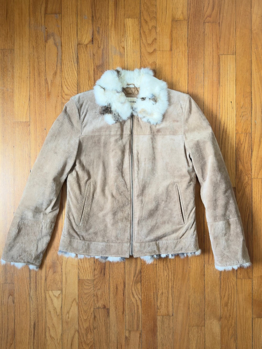 90s Suede Fur Jacket